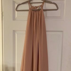 Blush knee length dress
